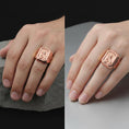 Load image into Gallery viewer, Orthodox Saint Anastasia Ring, Great Martyr Anastasia Signet Ring, Christian Men's Statement Jewelry, Unique Faith Gift