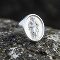 Load image into Gallery viewer, Saint Paul Ring – Sterling Silver Christian Signet Featuring Apostle Paul Icon