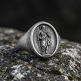 Load image into Gallery viewer, Saint Paul Ring – Sterling Silver Christian Signet Featuring Apostle Paul Icon