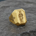 Load image into Gallery viewer, Saint Paul Ring – Sterling Silver Christian Signet Featuring Apostle Paul Icon