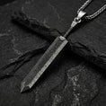 Load image into Gallery viewer, Berserk Guts Inspired Dragonslayer Sword Pendant – Sterling Silver Anime Necklace