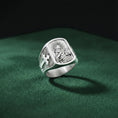 Cargar la imagen en la vista de la galería, Saint Cecilia Ring – Sterling Silver Catholic Patron Saint of Music Signet