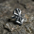 Load image into Gallery viewer, Brand of Sacrifice Ring – Silver Berserk Inspired Adjustable Men’s Gothic Dark Fantasy Jewelry Gift