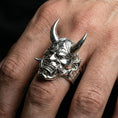 Load image into Gallery viewer, Oni Demon Mask Ring