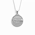 Load image into Gallery viewer, Memento Mori Pendant – Sterling Silver Engravable Symbolic Gothic Necklace