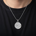 Load image into Gallery viewer, Memento Mori Pendant – Sterling Silver Engravable Symbolic Gothic Necklace
