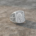 Load image into Gallery viewer, Saint Anastasia Ring – Sterling Silver Orthodox Icon Signet of St. Anastasia the Healer
