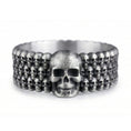 Load image into Gallery viewer, Mini Skull Bead Band Ring