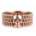 Load image into Gallery viewer, Mini Skull Bead Band Ring