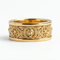 Load image into Gallery viewer, Inlaid Lion Band Ring