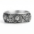 Load image into Gallery viewer, Lotus Flower Band Ring