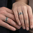 Load image into Gallery viewer, Slavic Dragon Band Ring