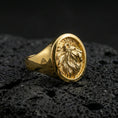 Load image into Gallery viewer, Lion Signet Ring