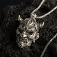 Load image into Gallery viewer, Biomechanical Oni Pendant