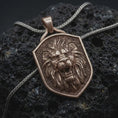 Load image into Gallery viewer, Lion Shield Pendant