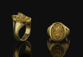 Bild in Galerie-Betrachter laden, Oni Mask Signet Ring