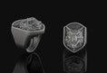 Bild in Galerie-Betrachter laden, Wolf Ring Oxidized Finish