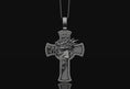 Load image into Gallery viewer, Crucifix Pendant Oxidized Finish