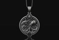 Load image into Gallery viewer, Aquarius Handmade Sterling Silver Necklace Oxidized Finish