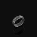 Load image into Gallery viewer, Lizard Scales Band Oxidized Finish