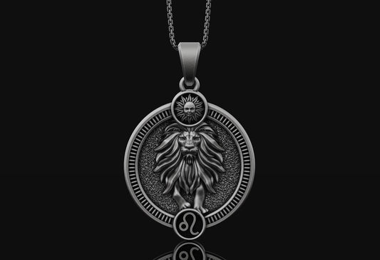 Leo Pendant Oxidized Finish