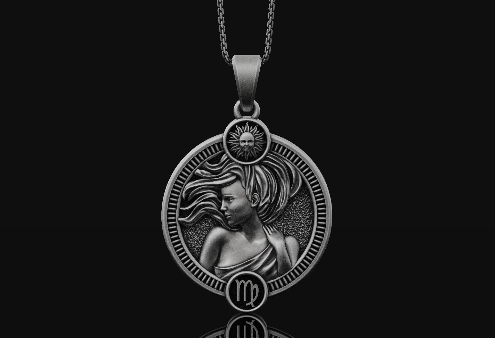 Virgo Pendant Oxidized Finish