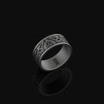 Load image into Gallery viewer, Celtic Knot Band - Engravable Oxidized Finish