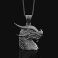 Load image into Gallery viewer, Dragon Charm Oxidized Finish