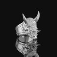 Bild in Galerie-Betrachter laden, Oni Mask Ring Polished Finish