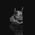 Bild in Galerie-Betrachter laden, Hannya Ring Oxidized Finish