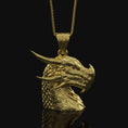 Load image into Gallery viewer, Dragon Charm Gold Finish