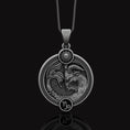 Load image into Gallery viewer, Capricorn Pendant Oxidized Finish