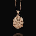 Bild in Galerie-Betrachter laden, Silver Owl with Rose Gold Finish