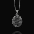 Bild in Galerie-Betrachter laden, Silver Owl with Oxidized Finish