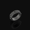 Load image into Gallery viewer, Celtic Triquetra Band - Engravable Oxidized Finish