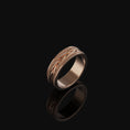 Load image into Gallery viewer, Braided Wheat Band - Engravable Rose Gold Finish