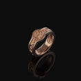 Load image into Gallery viewer, Yin-Yang Band Rose Gold Finish
