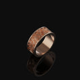 Load image into Gallery viewer, Aztec Pattern Band - Engravable Rose Gold Finish