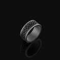 Bild in Galerie-Betrachter laden, Celtic Knot Band - Engravable Oxidized Finish