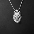 Load image into Gallery viewer, Polygonal Wolf Necklace