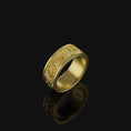 Load image into Gallery viewer, Egret Band - Engravable Gold Finish