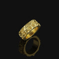Load image into Gallery viewer, Michelagelo's Moses Band - Engravable Gold Finish
