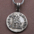 Load image into Gallery viewer, Antoninus Pius Coin Silver Pendant