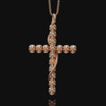 Bild in Galerie-Betrachter laden, Gothic Cross of Skulls, Rose Gold Finish