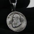 Bild in Galerie-Betrachter laden, Silver Coin Necklace