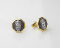 Bild in Galerie-Betrachter laden, Silver Zeus Cufflinks, Gold