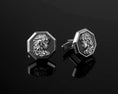 Load image into Gallery viewer, Gorgon Medusa Cufflinks, White