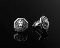 Bild in Galerie-Betrachter laden, Men's Lion Cufflinks, Leo White