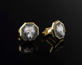Load image into Gallery viewer, Silver Bear Cufflinks, Gold