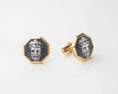 Bild in Galerie-Betrachter laden, Silver Zeus Cufflinks, Rose gold